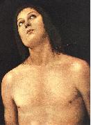 PERUGINO, Pietro Bust of St. Sebastian sg Sweden oil painting artist